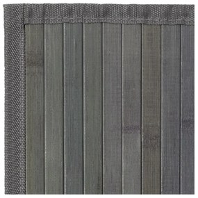 Zelený/sivý bambusový koberec 60x200 cm – Casa Selección