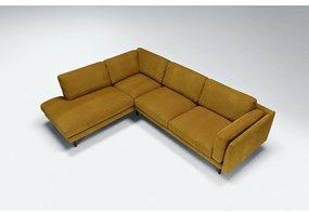 Tmavožltá rohová pohovka Sigge - Sits