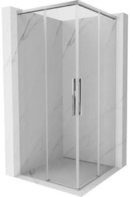 Mexen Rox, Duo posuvný sprchový kút 95 x 95 cm, číre sklo, chrómový profil, 8C2D-095-095-01-00