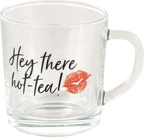 Sklenený hrnček Hot Tea - 11 * 8 * 9 cm / 200 ml
