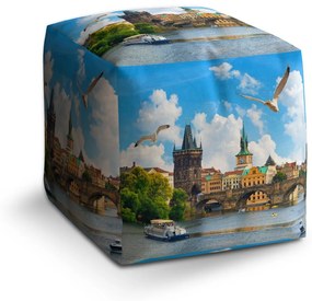 Sablio Taburet Cube Praha Karlov most 2: 40x40x40 cm