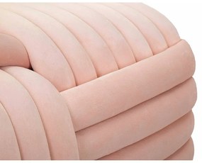 Svetloružová zamatová lavica Softy – Mauro Ferretti