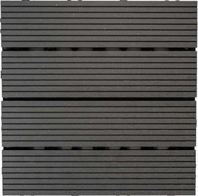 WPC dlaždice LEGI BASE 30 x 30 cm, čierna