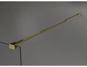 Mexen Kioto, sprchová zásteny typ Walk-In 95 x 200 cm, 8mm číre sklo, zlatý lesklý profil, 800-095-101-50-00