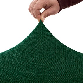 Super strečové poťahy HARMONIA zelená kreslo (š. 70 - 110 cm)