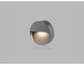 LED 2 Vonkajšie okrúhle nástenné svietidlo STEP ON-R P.10 cm antracitové