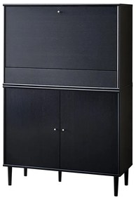 Čierna vinotéka v dekore jaseňa 89x136 cm Mistral - Hammel Furniture