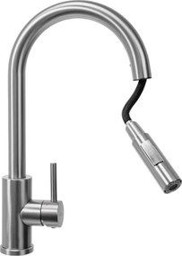 Rea Fresh, drezová batéria s výsuvnou výlevkou, brúsená oceľ, REA-B9146