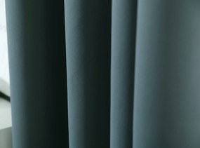 Modrozelený záves OXFORD 140x250 cm Zavesenie: Kovové krúžky
