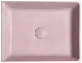 Sapho - Umývadlo na dosku 47,5x36,5 cm betón/ružová