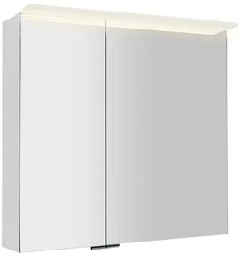 Sapho Sapho, LINEX galérka s LED osvetlením, 80x70x15cm, biela, LX080-0030