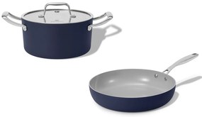 Elmich Sada keramického riadu Vital 2 ks, 1 hrniec a 1 panvica - tmavomodrá