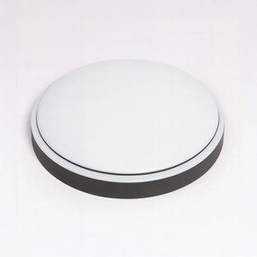 Stropné svietidlo Liria, 1x biele plastové tienidlo, (fi 26cm), b