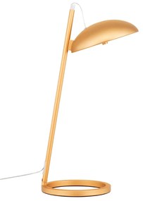 Dizajnová stolová lampa Flute zlatá