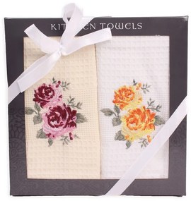 Utierky v darčekovom balení 2 set ruže
