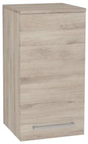 Mereo, Mereo Bino kúpeľňová skrinka horná 63 cm, pravá, Multidecor, Dub Kronberg svetlý, MER-CN696DKRS