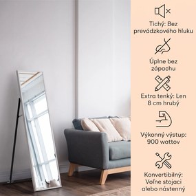 Klarstein La Palma 900 smart, infračervený ohrievač, 40 x 160 cm, 900 W, zrkadlový stojan