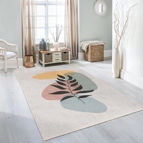 Krémový prateľný koberec 80x150 cm Illustrated Autumn – Mila Home