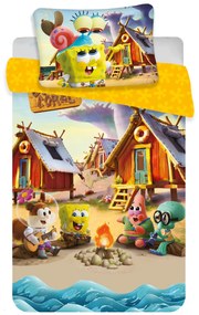 Jerry Fabrics Obliečka do postieľky Sponge Bob " baby, 100x135 / 40x60 cm