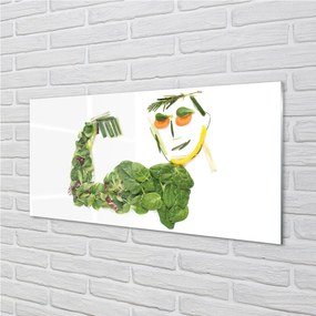 Obraz plexi Znak so zeleninou 100x50 cm