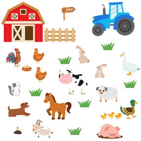 PIPPER. Samolepka na stenu "Farma"