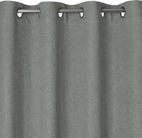 ZATEMŇOVACÍ ZÁVES NA KRÚŽKOCH LIDIA 140X250 CM STRIEBORNÁ