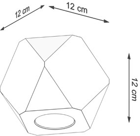 Stropné svietidlo Woody, 1x drevené tienidlo