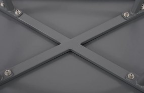 Konferenčný stolík Velva - v45 x 80 x 45 cm - Tmavo sivá