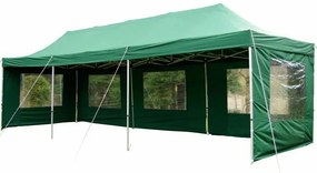 Garthen PROFI 404 Záhradný skladací párty stan - zelený 3 x 9 m