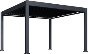 Luxusná ELEKTRICKÁ bioklimatická pergola PRESTIGE 4x4 m, hliník - voľne stojaca
