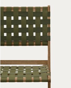 Zelené drevené záhradné kreslo Chabeli – Kave Home