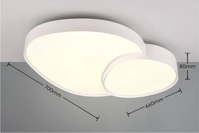 Biele LED stropné svietidlo 63.5x77 cm Rise – Trio