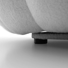 OTOČNÉ KRESLO FILIPPO S PODNOŽKOU SIVÉ