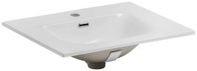 Keramické zápustné umývadlo Sky 61 cm biele