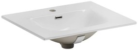 Keramické zápustné umyvadlo Sky 61 cm bílé