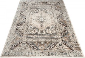 Biely obdĺžnikový koberec Dubai CHU – moderný dizajn pre domácnosť Rozmer: 60x100 cm