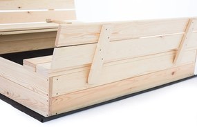 Drevené pieskovisko s lavičkami 150 cm