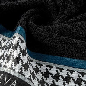 BAVLNENÝ UTERÁK EVA MINGE8 70X140 CM ČIERNA