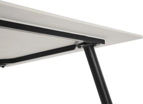 Noela Jedálenský set CERAMON 140 biely + 4x stolička BELLA čierna