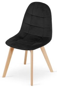 Set dvoch jedálenských stoličiek BORA čierne (2ks)