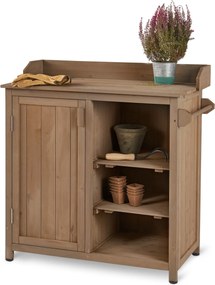 Záhradná skrinka s držiakom na uteráky