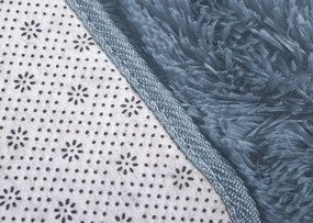 Protišmykový koberec SHAGGY svetlosivý