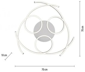 Paul Neuhaus 8165-55 - LED Stmievateľné stropné svietidlo DANILO 3xLED/12W/230V