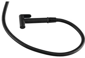 Aqualine - Bidetová batéria so sprškou na podomietkovú inštaláciu matná čierna