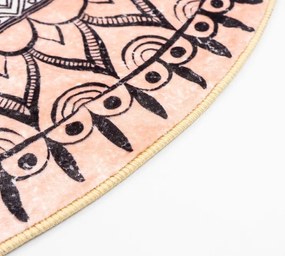 TZ Okrúhly vzorovaný koberec Aztek Rozmer: 160