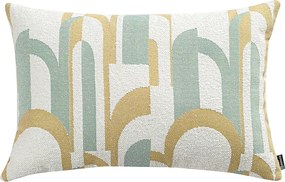 Karin - jednoduchá obliečka, 60x40cm farba produktu zelená látka zapletaná, vzorované