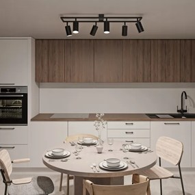 Bodové svietidlo 6xGU10/30W/230V čierne