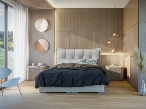 Manželská posteľ Boxspring 180 cm Mirage (svetlosivá) (s matracom a úl. priestorom). Vlastná spoľahlivá doprava až k Vám domov. 1043420