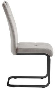 Jedálenská stolička Axo Velvet, sivá