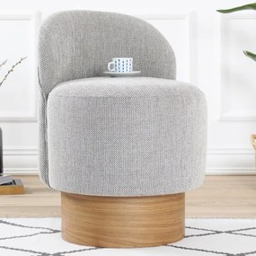 Detské kreslo RIKI 40x47 cm sivé